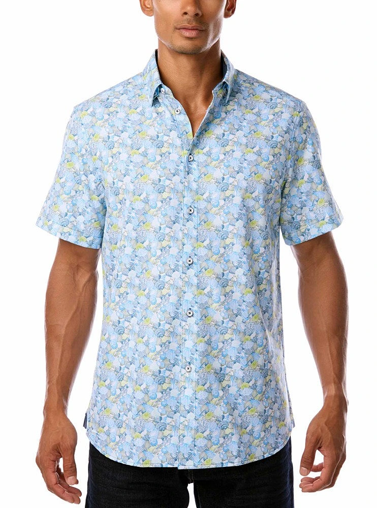 Men's casual short sleeve stretch shirt