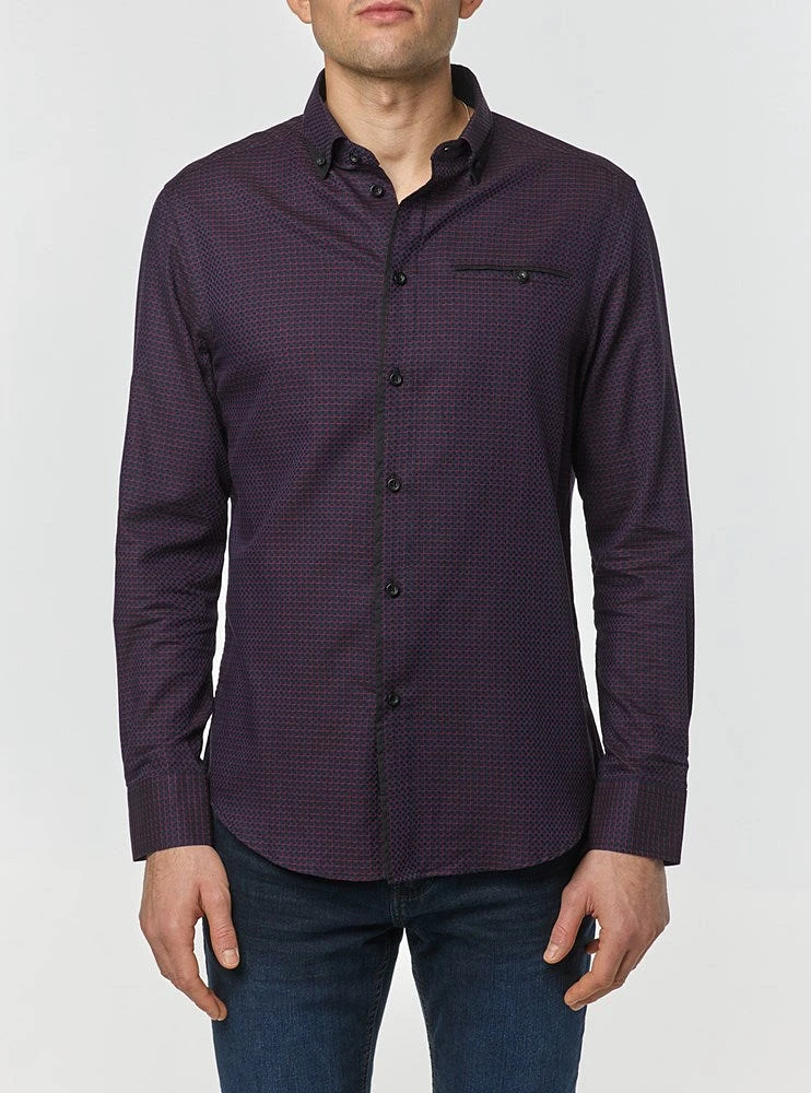 Chemise décontractée à manches longues pour hommes