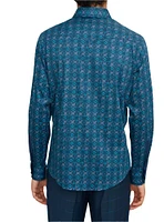 Men's casual long sleeve stretch shirt