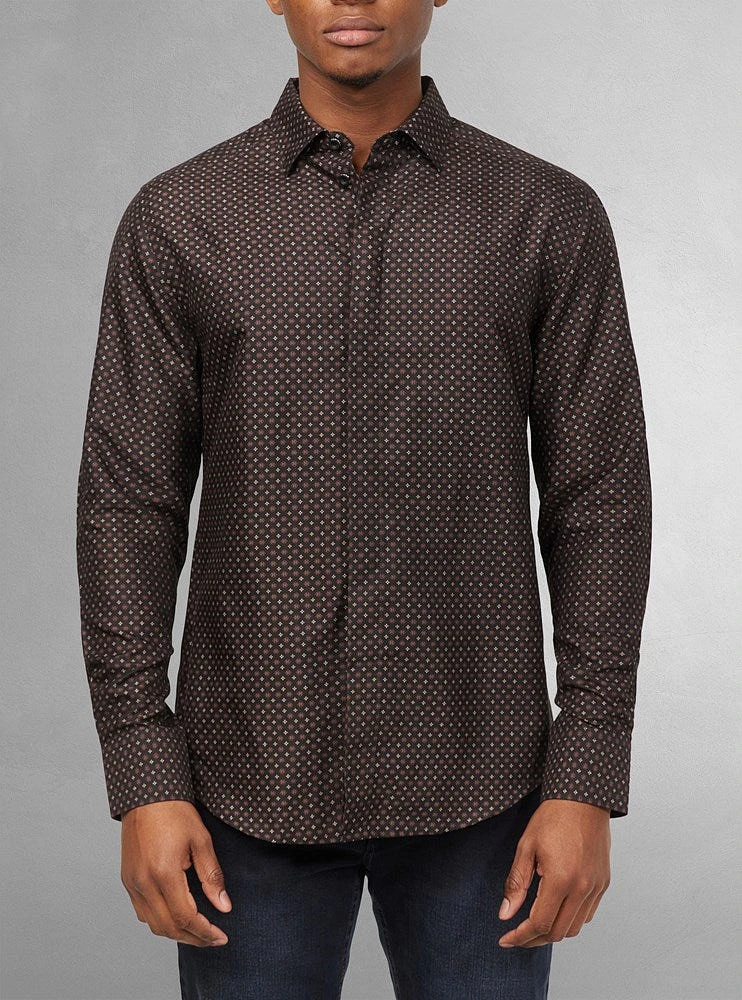 Men's casual long sleeve graduation shirt