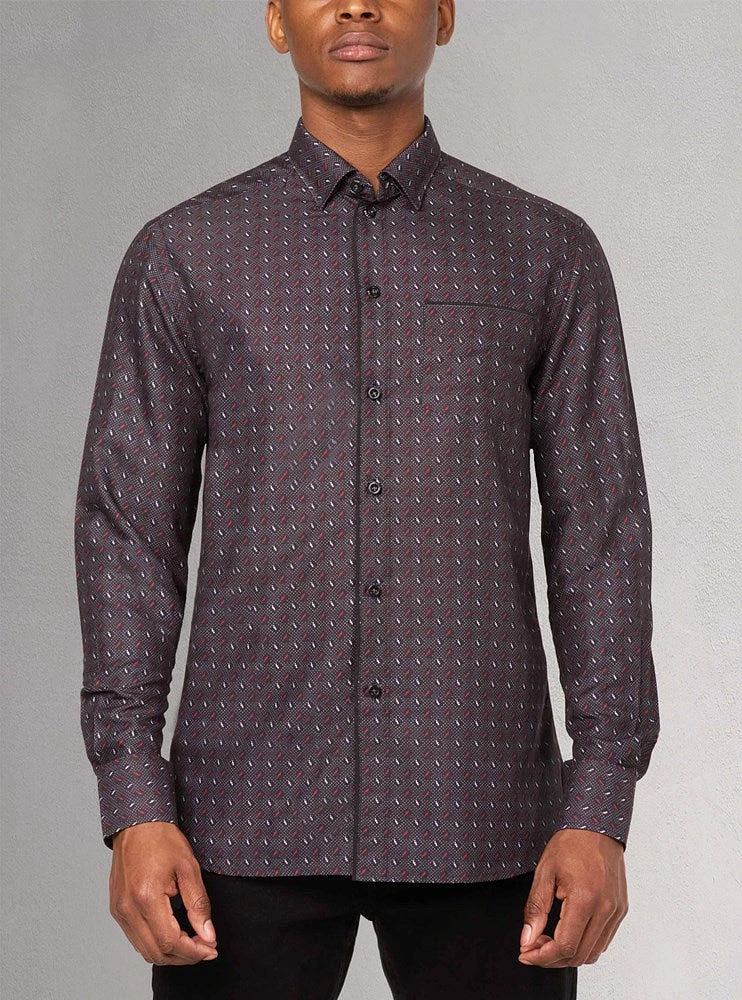 Men's casual long sleeve shirt