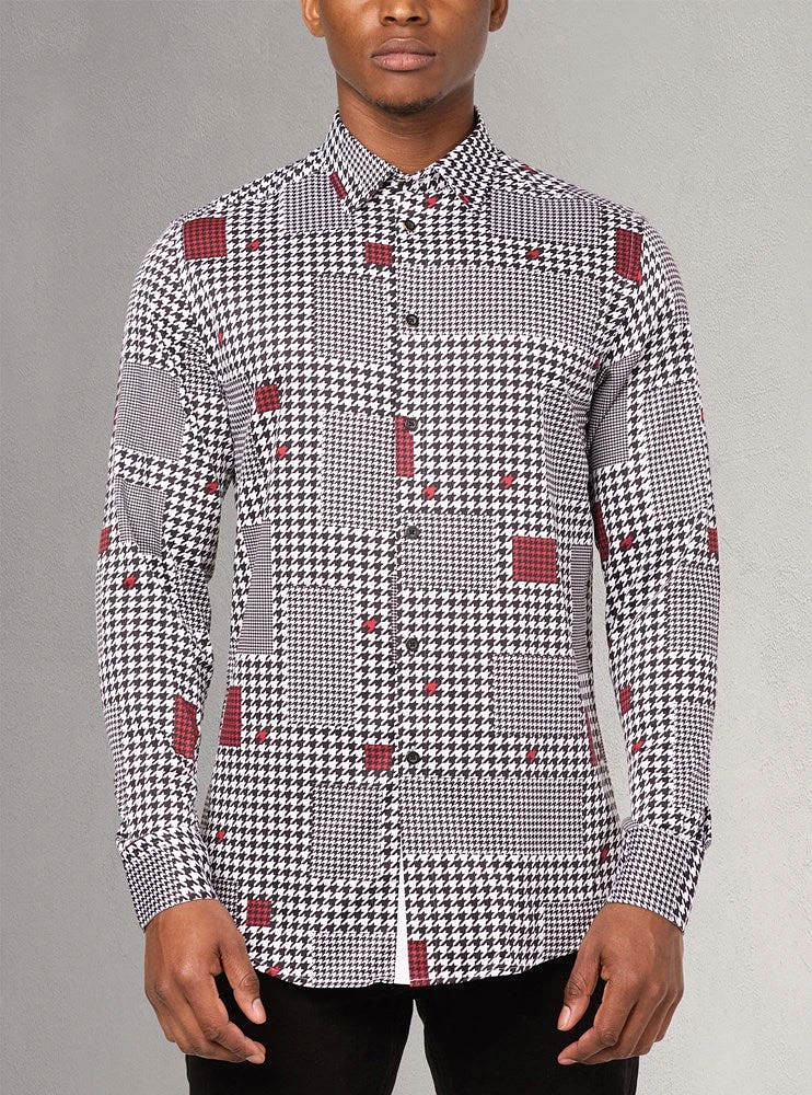 Men's casual long sleeve stretch shirt