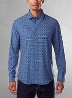 Men's casual long sleeve stretch shirt