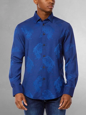 Men's casual long sleeve shirt