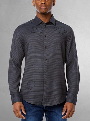 Men's casual long sleeve shirt