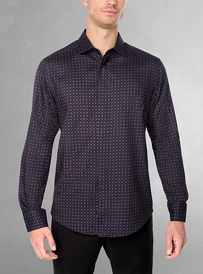 Men's casual long sleeve graduation shirt