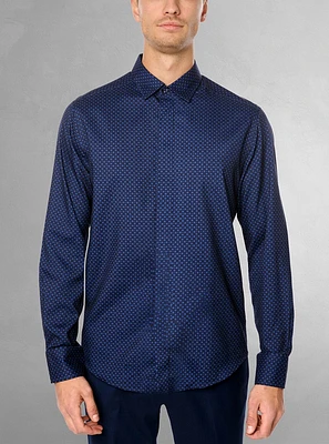 Men's casual long sleeve graduation shirt