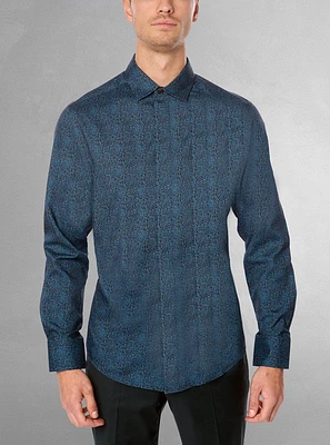 Men's casual long sleeve graduation shirt