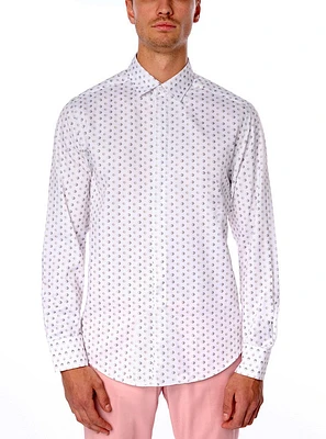 Men's casual long sleeve graduation shirt