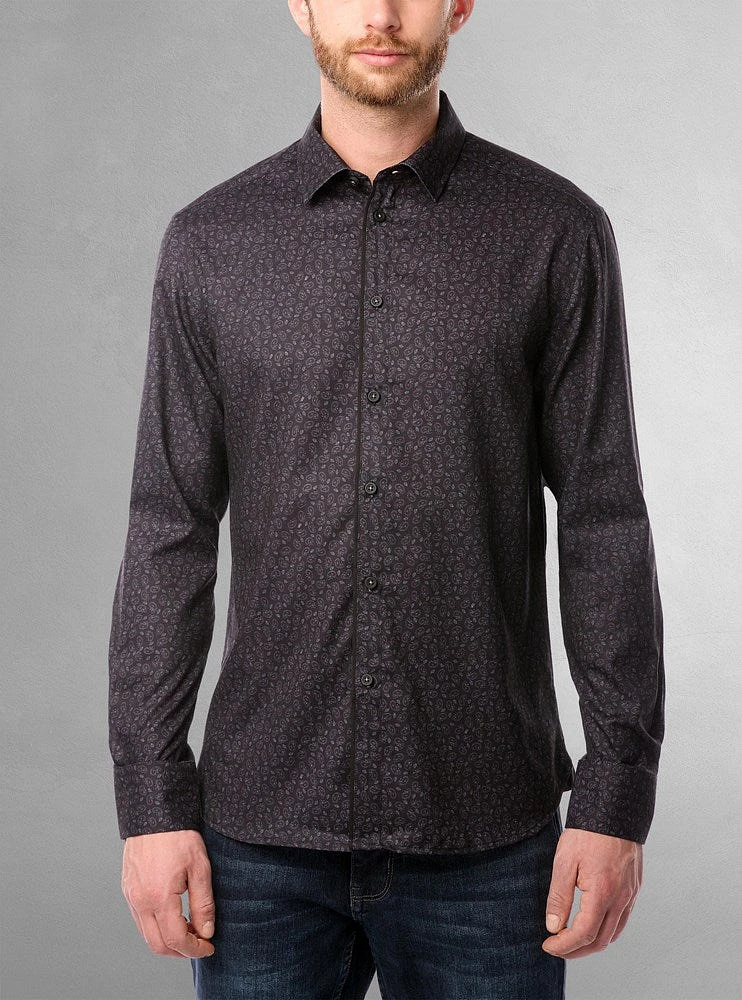 Men's casual long sleeve stretch shirt