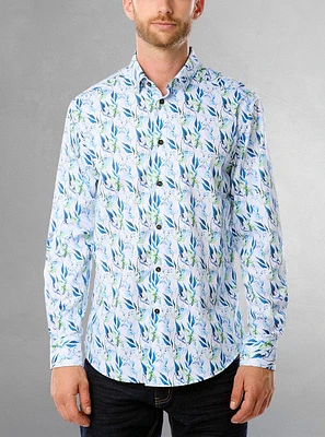 Men's casual long sleeve graduation shirt