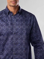 Men's casual long sleeve stretch shirt