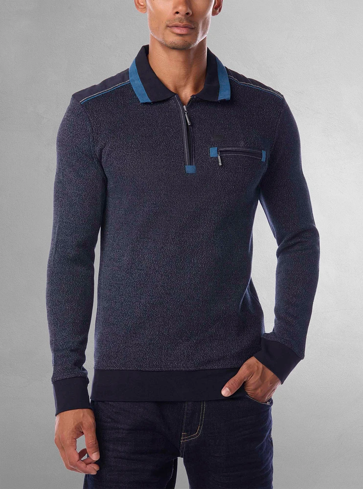 Men's long sleeve polo