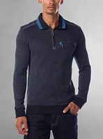 Men's long sleeve polo