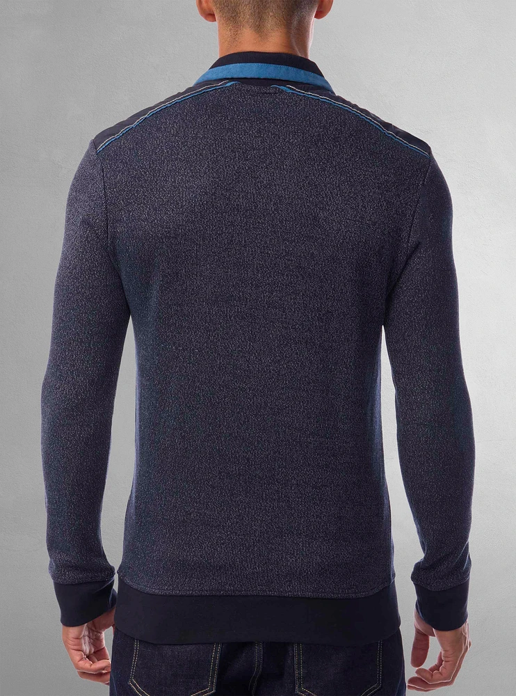 Men's long sleeve polo