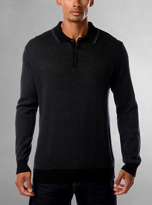 Polo à manches longues pour hommes