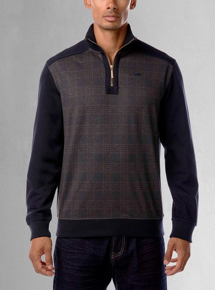 Men's mock zip top
