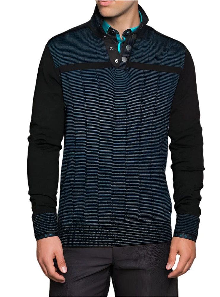 Men's mock zip sweater