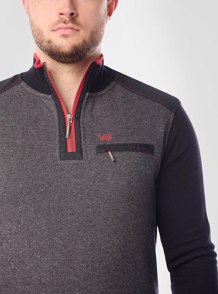 Top zippé pour hommes