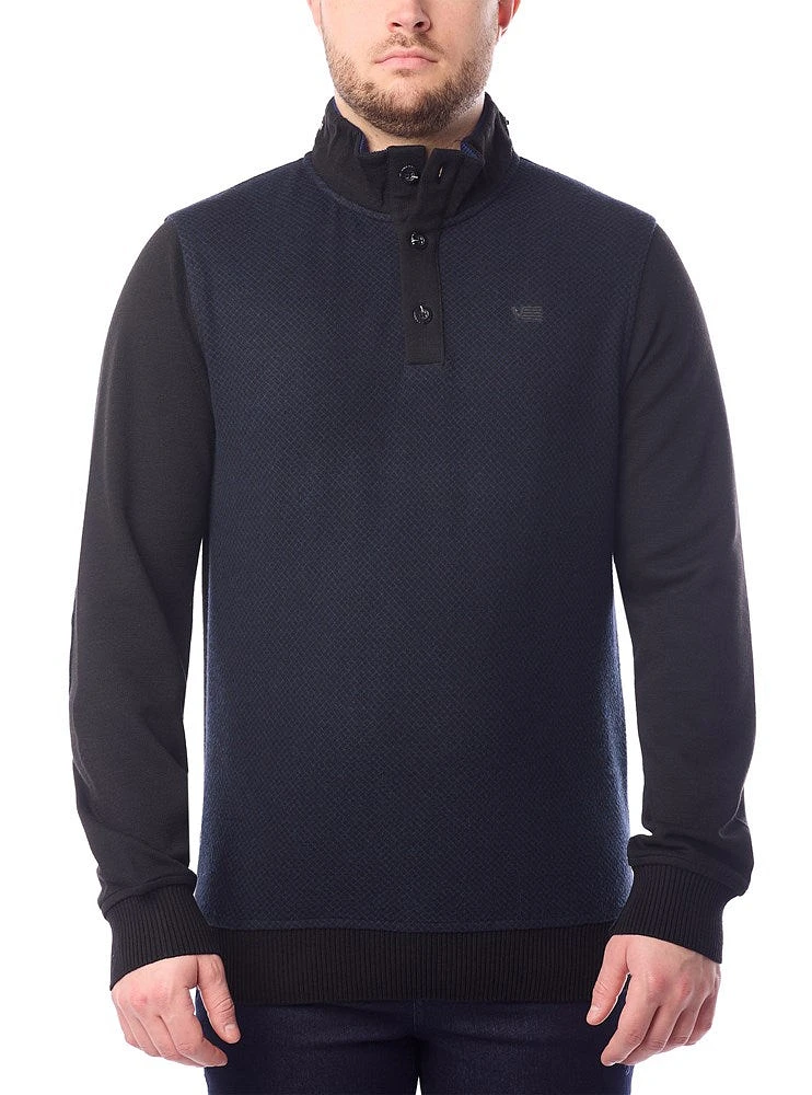 Men's mock zip sweater
