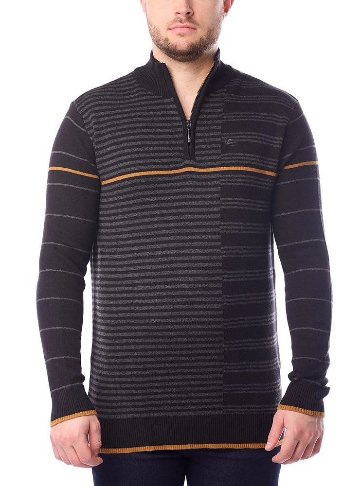 Men's mock zip sweater