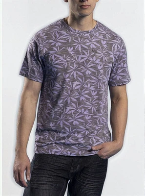 T-shirt à manches courtes et col ras du cou pour hommes