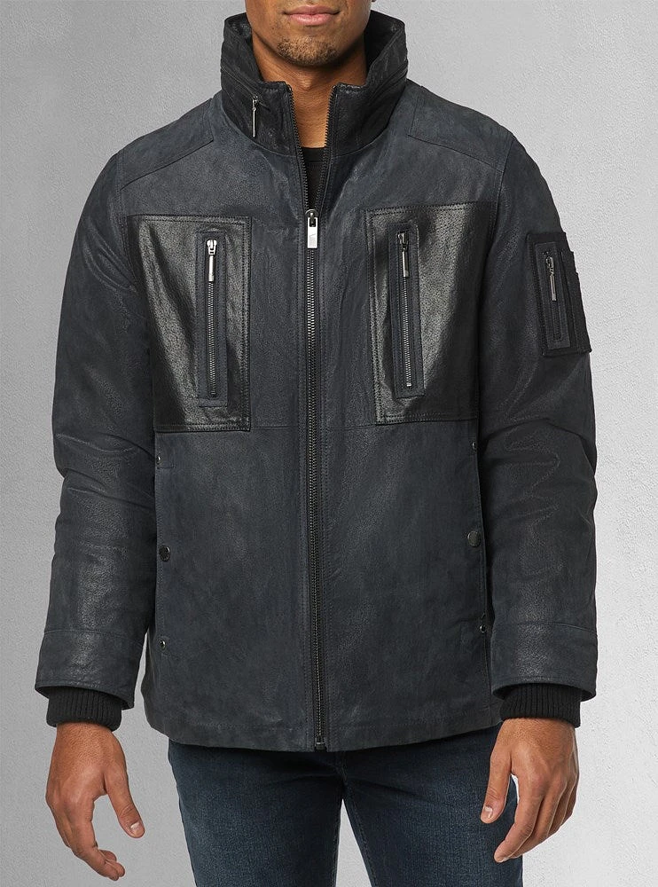 Veste en cuir pour hommes