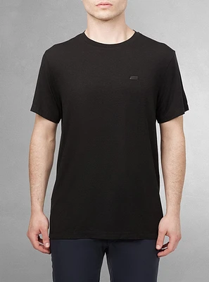 T-shirt basique à col ras du cou pour hommes