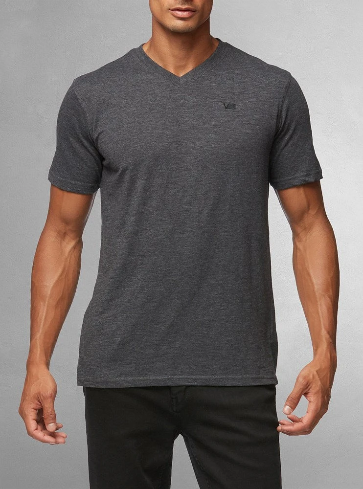 Men's basic v neck short sleeve t-shirt