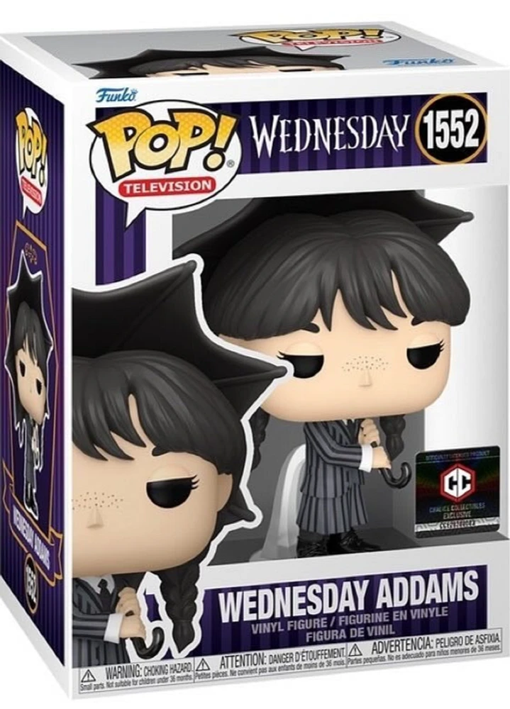 Funko Pop! Television: Wednesday - Wednesday Addams (with Umbrella) #1552 [Chalice Collectibles Exclusive] *PREORDER*