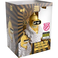 YouTooz: Futurama - Bender The Offender Vinyl Figure (Chrome) #4 [Limited 750pcs - Entertainment Earth Exclusive]
