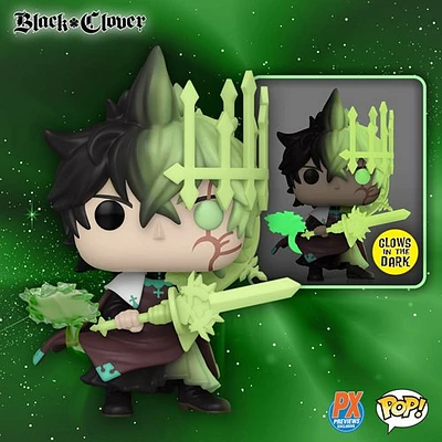 Funko Pop! Anime: Black Clover - Yuno (Spirit Of Zephyr) #1422 [PX Previews Exclusive - GITD]