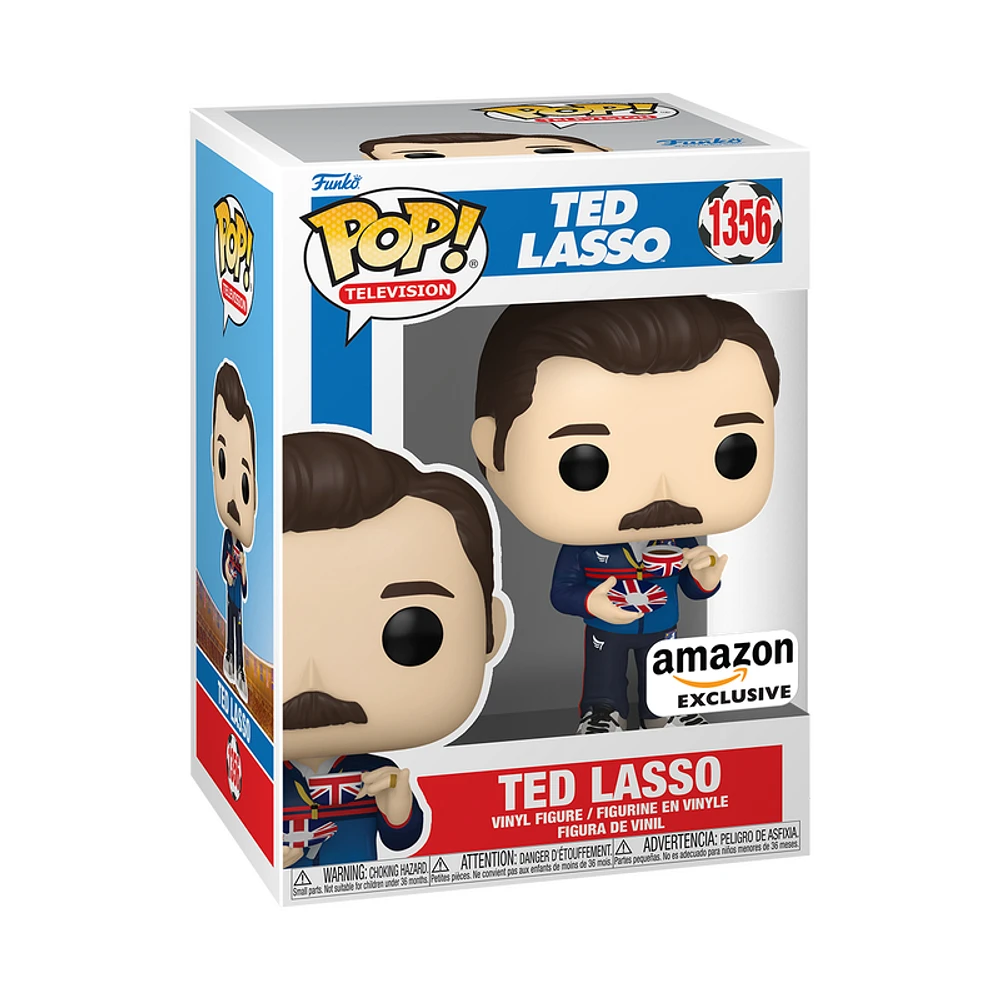 Funko Pop! Television - Ted Lasso (with Tea Cup) #1356 [Amazon Exclusive]