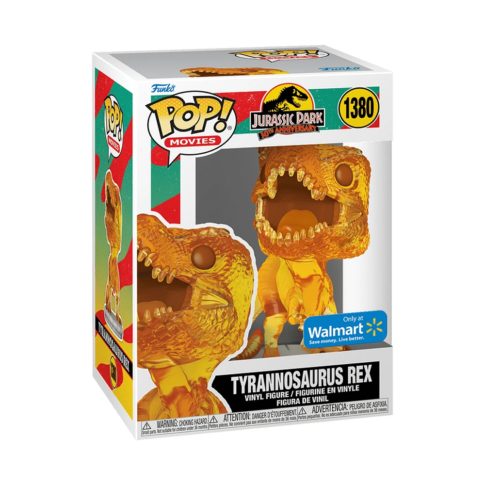 Funko Pop! Movies: Jurassic Park - Tyrannosaurus Rex (Translucent) #1380 [Walmart Exclusive]