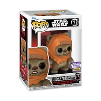 FUNKO POP! STAR WARS WICKET with SLINGSHOT #631 [2023 SDCC SHARED EXCLUSIVE]