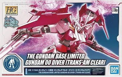 Gunpla - The Gundam Base Limited Gundam 00 (Trans-Am Clear) High Grade [HG] Model Kit *PREORDER*