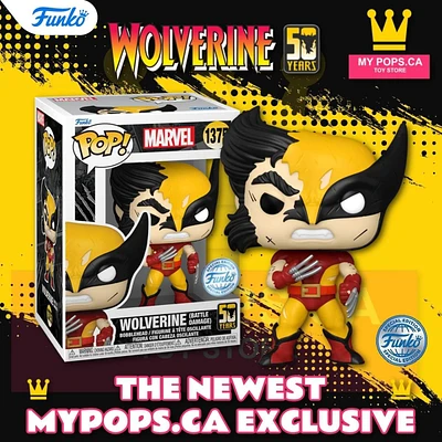 Funko Pop! Marvel - Wolverine (Battle Damage Torn Suit) #1375 [MyPops Exclusive]