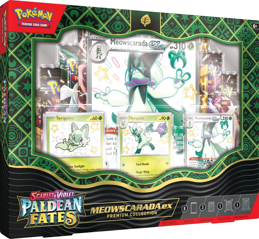 Pokemon TCG: Scarlet & Violet - Paldean Fates Meowscarada ex Premium Collection Box Set