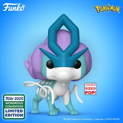 Funko Pop! Games: Pokemon - Jumbo 10" Suicune #1048 [2025 Wondrous Convention Exclusive]