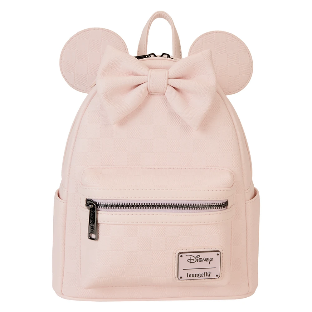 Loungefly - Disney Minnie Mouse Checkered Texture Mini Backpack
