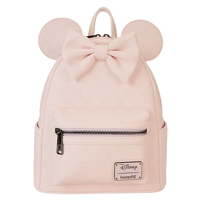 Loungefly - Disney Minnie Mouse Checkered Texture Mini Backpack