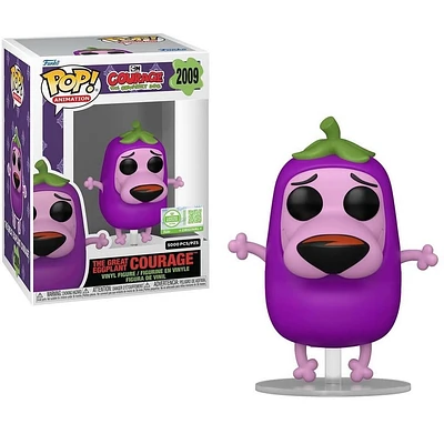 Funko Pop! Animation: Courage The Cowardly Dog - The Great Eggplant Courage #2009 [Funko Limited Edition - 5,000pcs] *PREORDER*