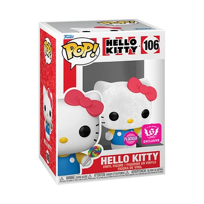 Funko Pop! Sanrio - Hello Kitty with Lollipop (Flocked) #106 [It's Sugar Exclusive] *PREORDER*
