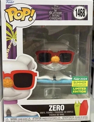 Funko Pop! Disney: Nightmare Before Christmas - Zero (with Sunglasses) #1468 [2024 SDCC Summer Convention Exclusive]
