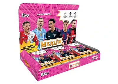 2024 Topps UEFA Champions League Merlin Chrome Soccer - HOBBY Box