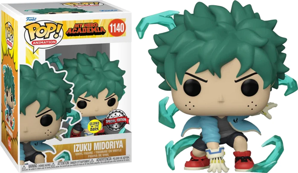 FUNKO POP! Animation: My Hero Academia Deku with Gloves [GLOW IN THE DARK] #1140
