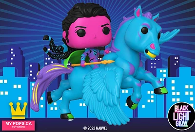 FUNKO POP! Rides: BLACKLIGHT AVENGERS ENDGAME VALKYRIES RIDE - VALKYRIE #86 [SPECIAL EDITION]