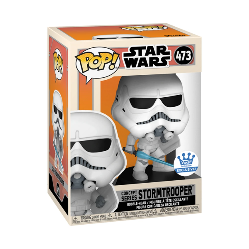 Funko Pop! STAR WARS CONCEPT SERIES STORMTROOPER WITH SHIELD AND LIGHTSABER  *FUNKO SHOP EXCLUSIVE*