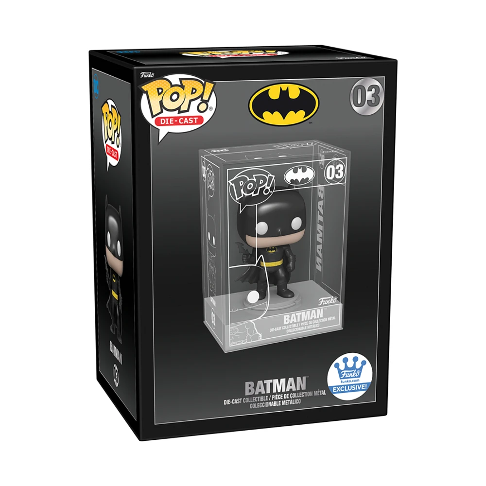 Funko Pop! DIE CAST BATMAN with HARD CASE BATMAN 1989 DC COMICS *FUNKO SHOP EXCLUSIVE