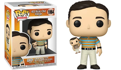 Funko POP! Movies: The 40 Year Old Virgin: Andy Stitzer Holding Oscar Goldman #1064